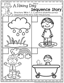 sequencing worksheet for pre k