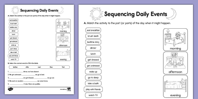 How To Teach Sequence Of Events | Sequencing Events For Kids