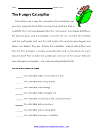 sequencing worksheet middle school