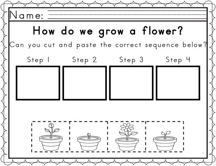 Worksheets for Sequencing in Spring