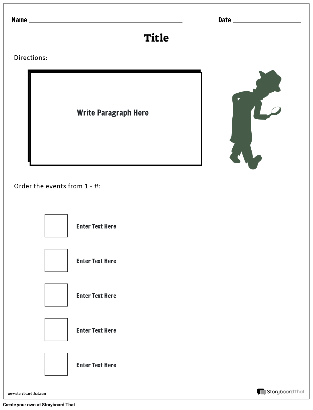 Free Sequencing Writing Worksheets - Organize Your Story
