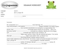 ser versus estar worksheet
