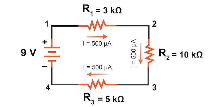 series circuit worksheet for tech s