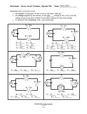 9-10 - Worksheet - Series Circuit Problems -Ep 903 Completed .pdf ...
