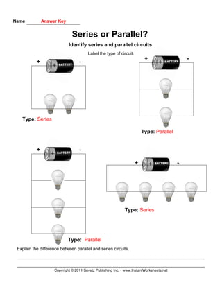 Series parallel circuits | PDF