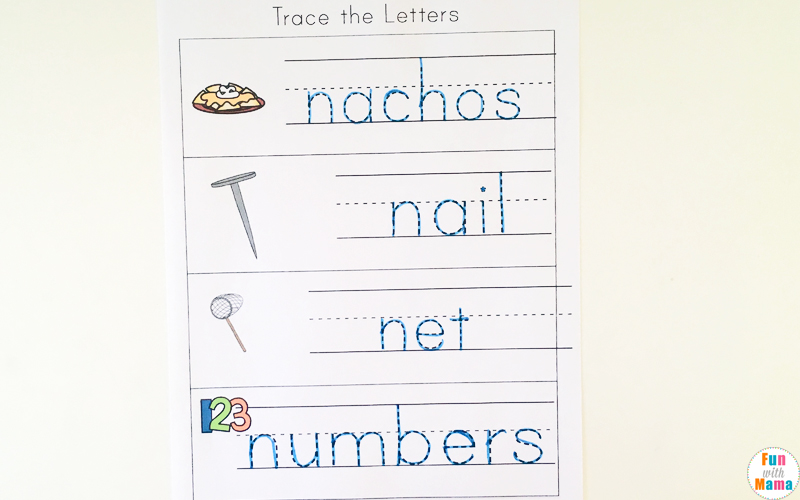 sesame street letter n worksheet
