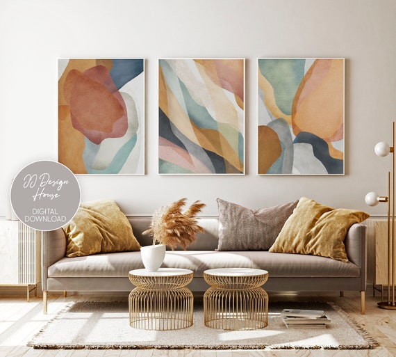 set of 3 printable wall art