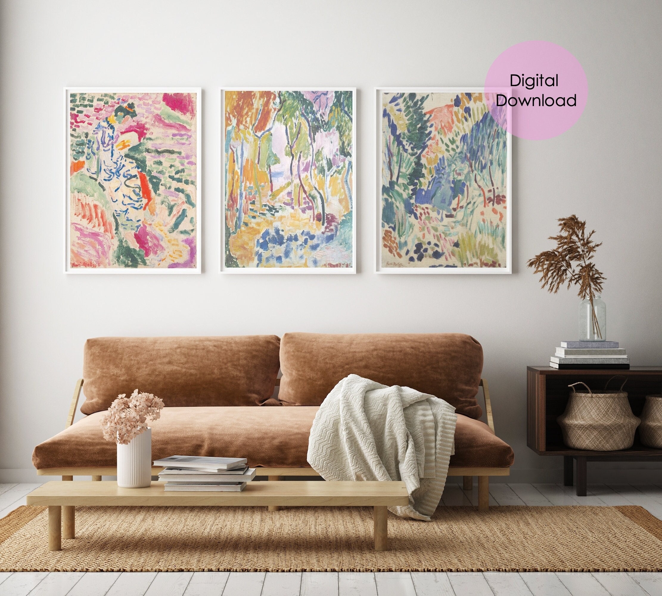 set of 3 printable wall art