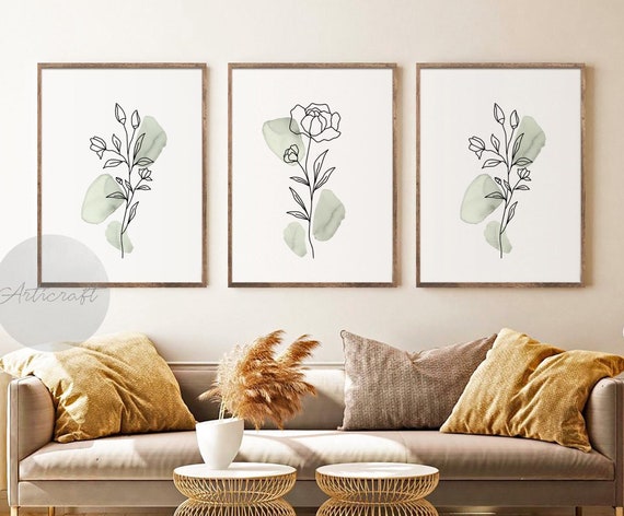 set of 3 printable wall art