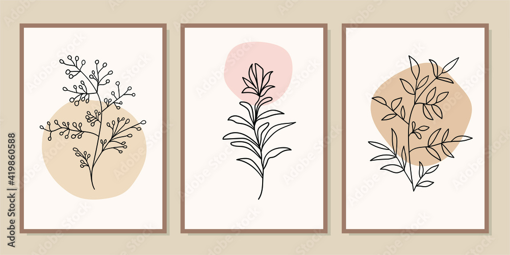 set of 3 printable wall art