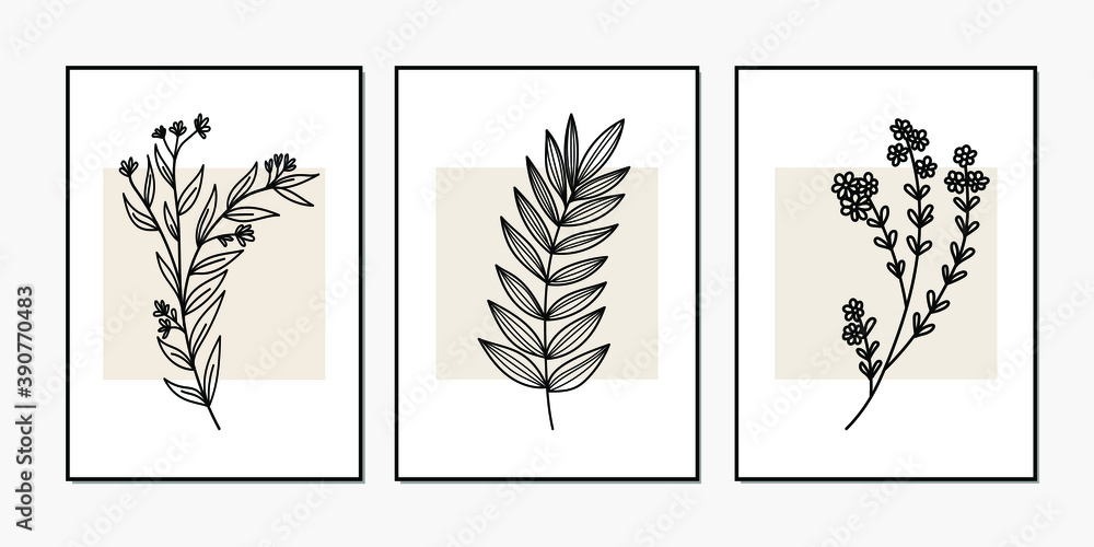set of 3 printable wall art