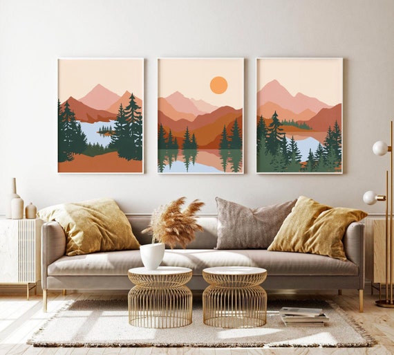 set of 3 printable wall art