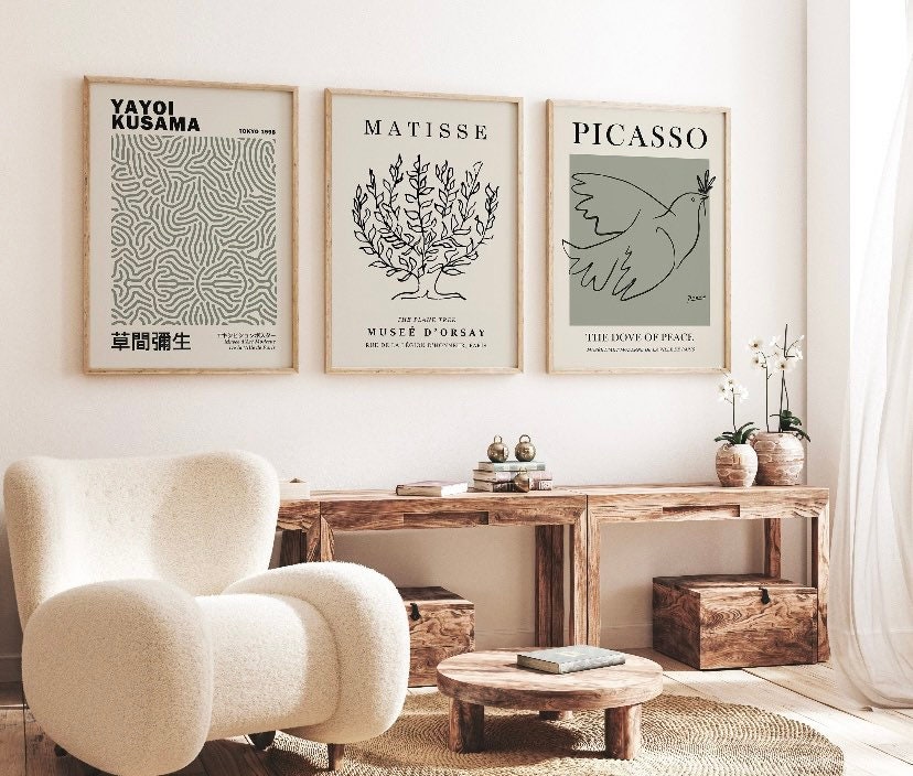 set of 3 printable wall art