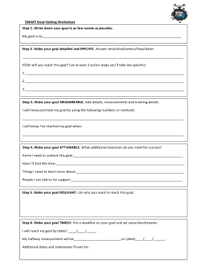 18 Printable goal setting worksheet pdf Forms and Templates ...