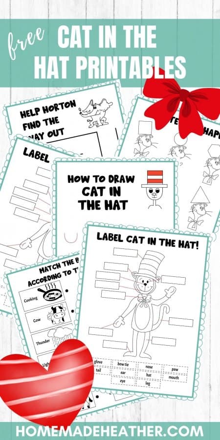 Free Dr. Seuss Cat in the Hat Printables » Homemade Heather
