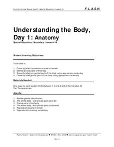 Sex Education Special Needs Lesson Plans &  Worksheets