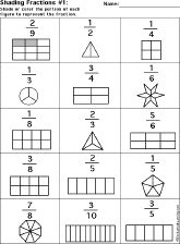 shading fractions worksheet