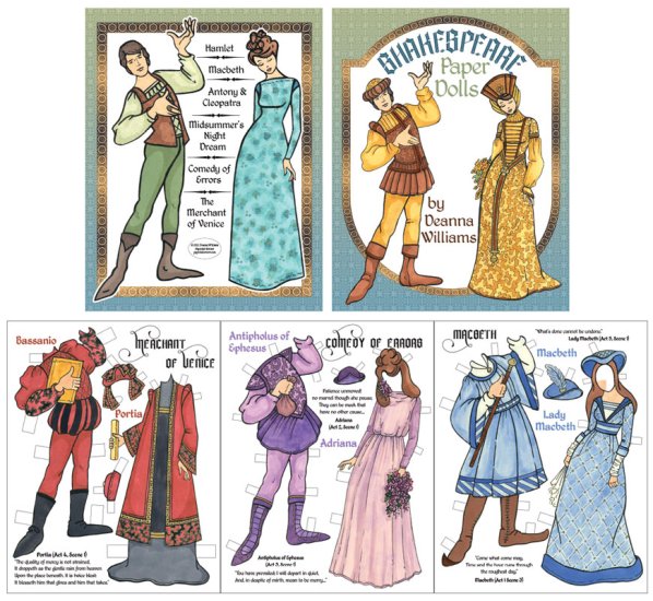 shakespeare paper dolls printable