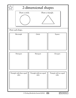 Drawing shapes | 2nd grade Math Worksheet | GreatSchools