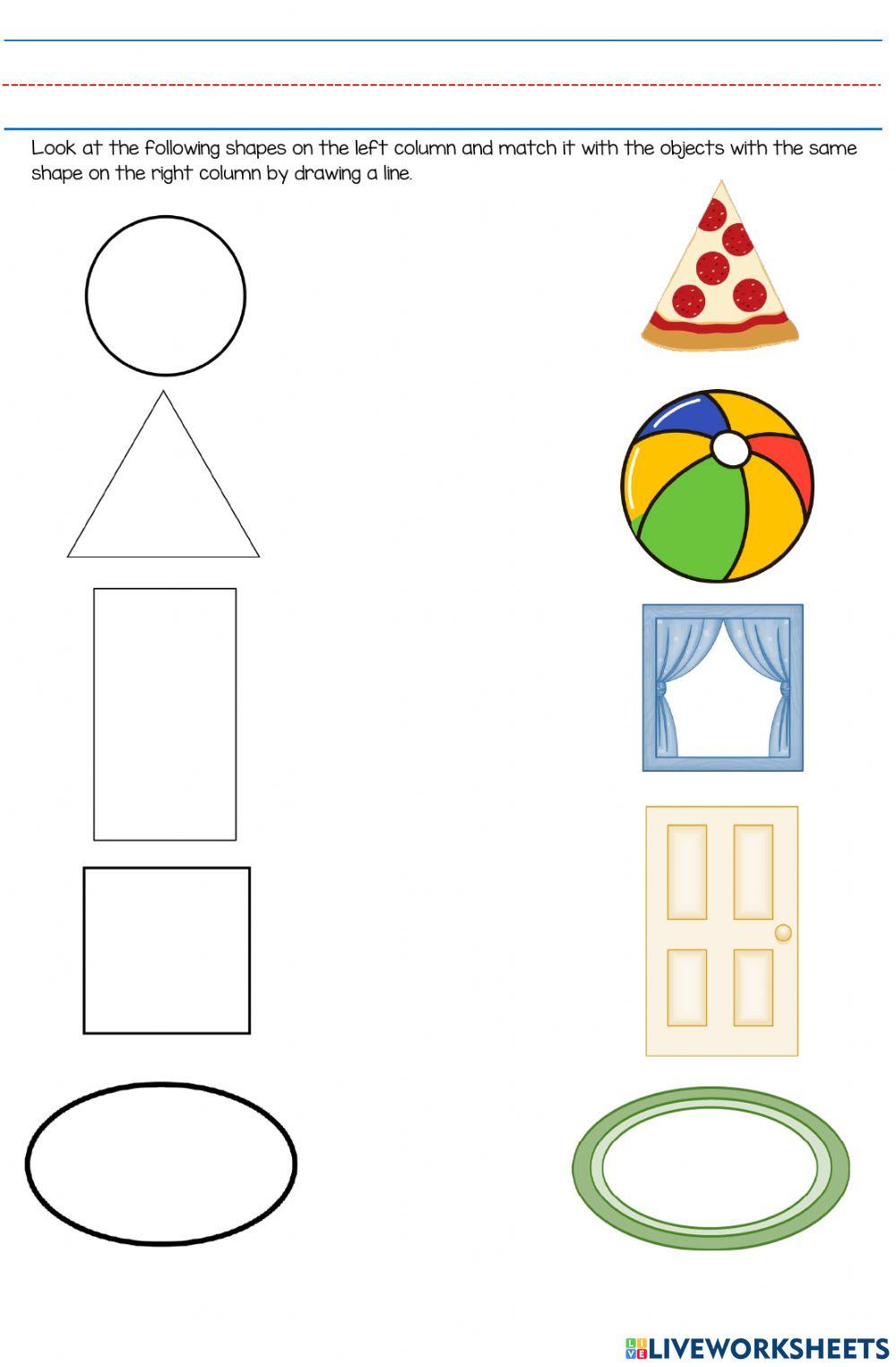 Shape Identification Worksheet Live Worksheets Worksheets Library