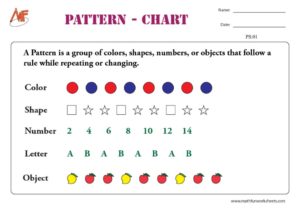 Pattern Worksheets - Free Printables - Math Fun Worksheets