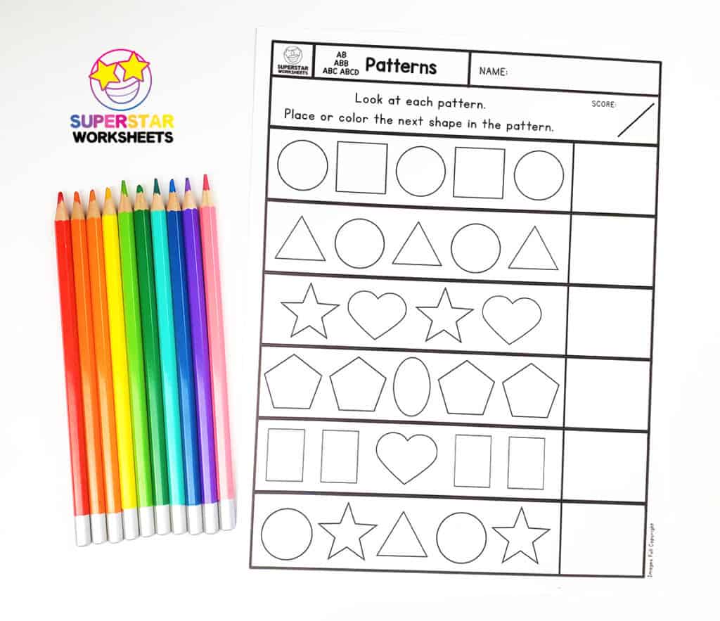 Pattern Worksheets -Worksheets Library