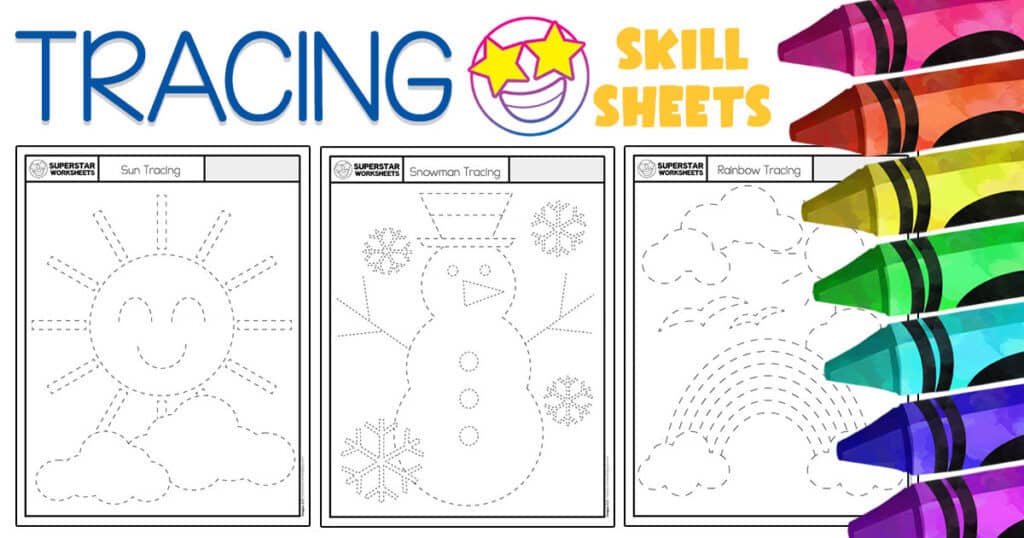 Preschool Tracing Worksheets -Worksheets Library