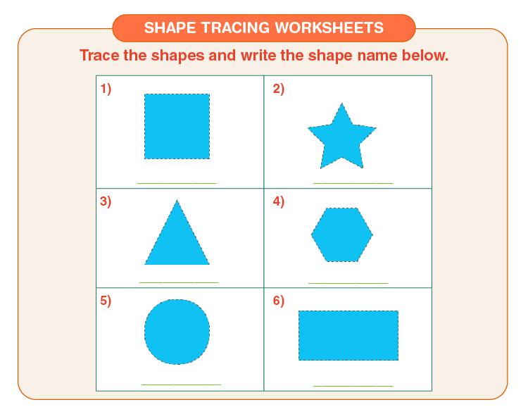 Shape Tracing Worksheets | Download Free Printables
