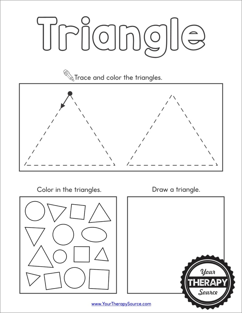 shape worksheet for preschool