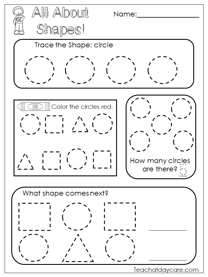 shape worksheet for preschoolers