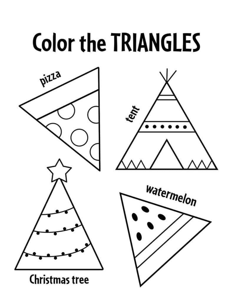 Free Shape Worksheets for Preschool! ⋆ The Hollydog Blog