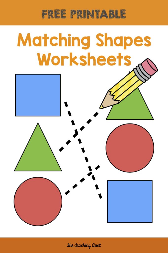 Matching Shapes Worksheets - The Teaching Aunt