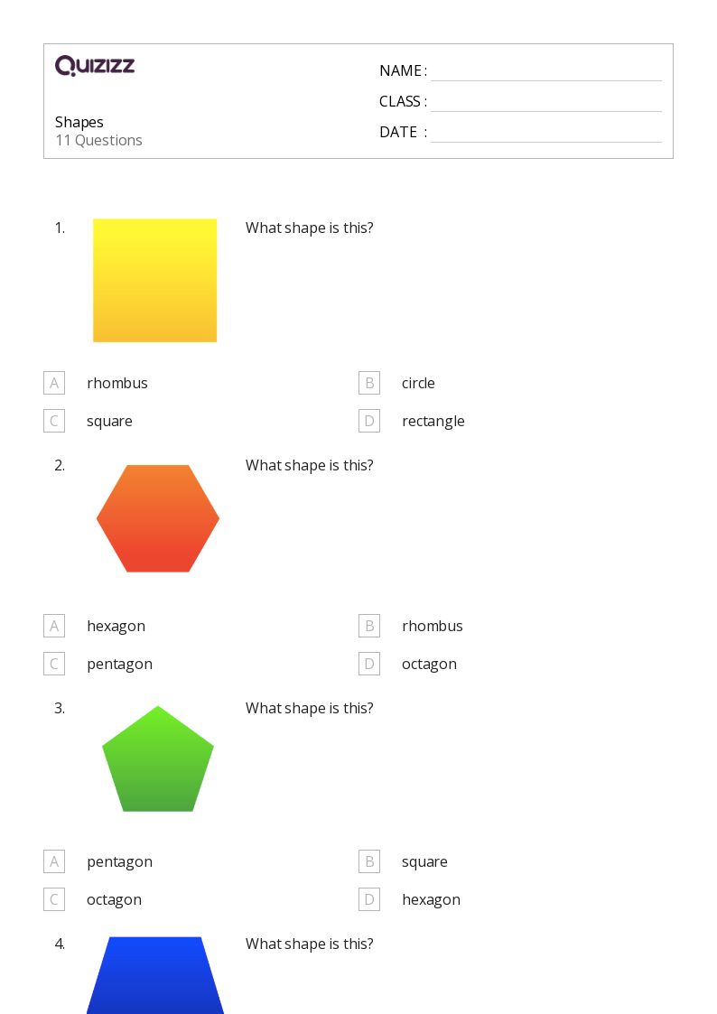 50+ Decomposing Shapes worksheets for 1st Grade on Quizizz | Free ...