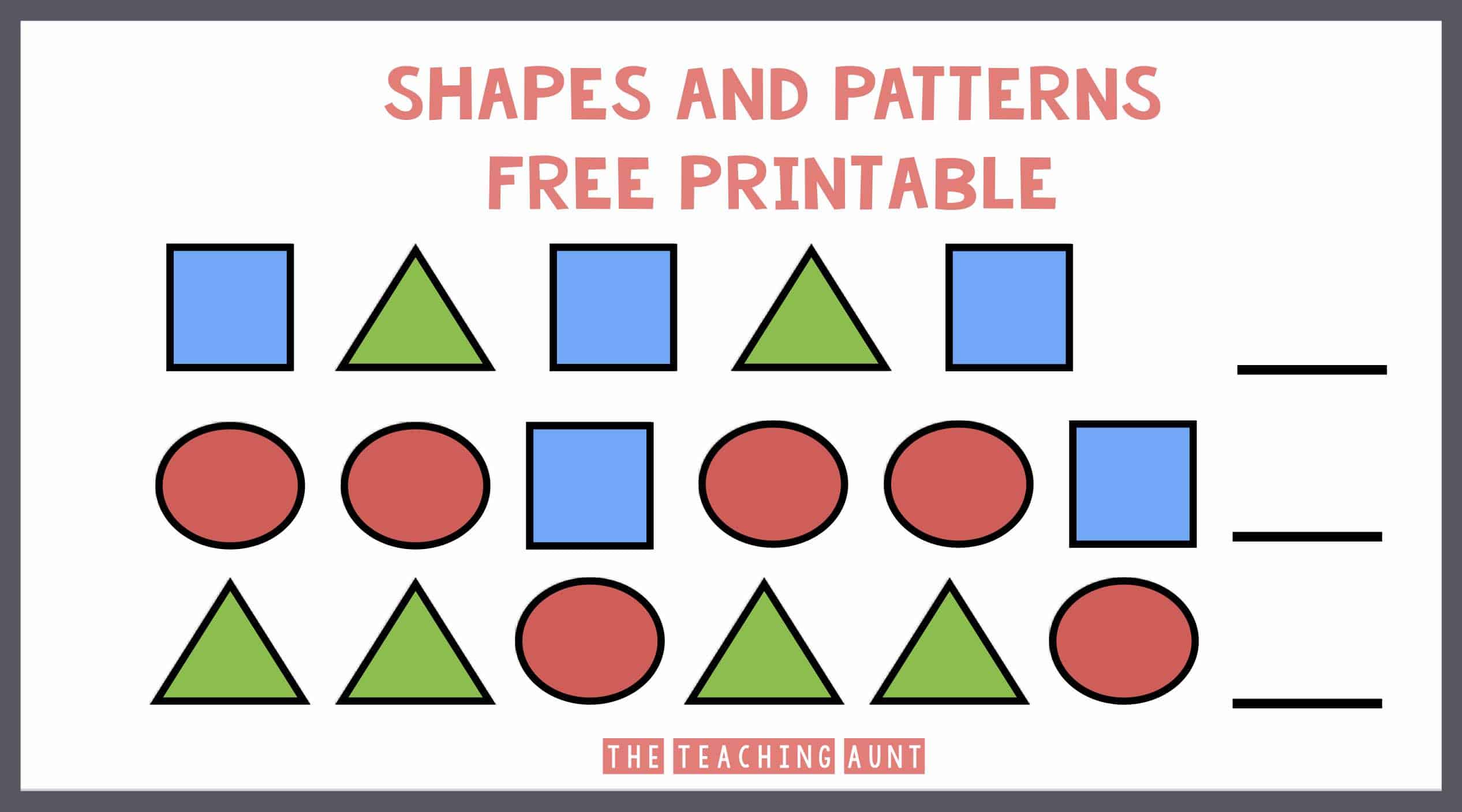 Shapes And Patterns Worksheets The Teaching Aunt Worksheets Library Shapes And Patterns Worksheets The Teaching Aunt Worksheets Library