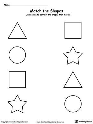 shapes for kids worksheet