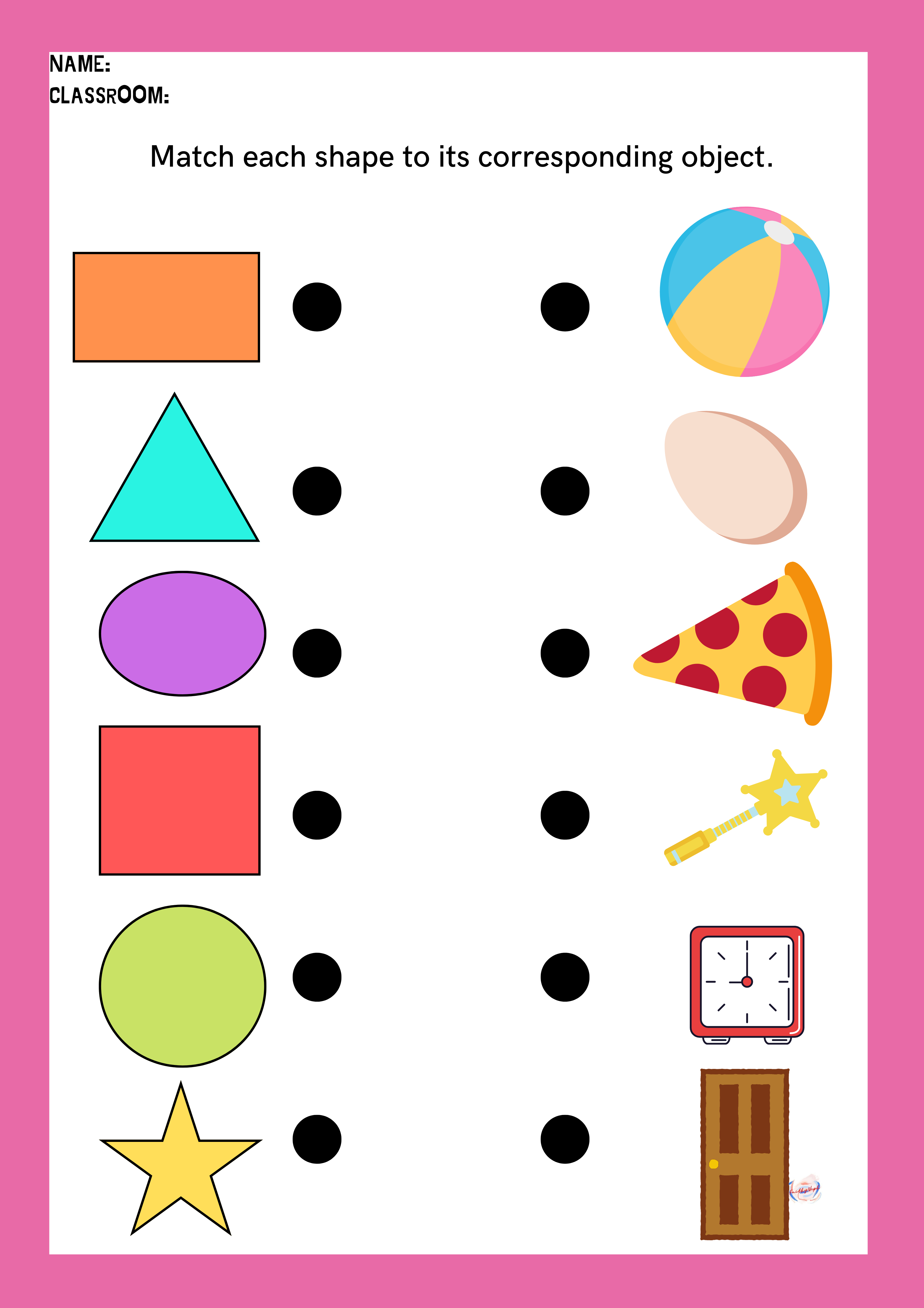 shapes for kids worksheet