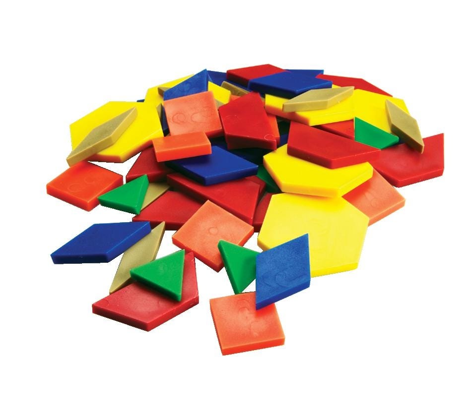 Pattern Blocks Manipulatives: Math Concepts with Geometric Shapes ...