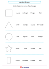 Grade 1 basic shapes geometry math school worksheets for primary ...