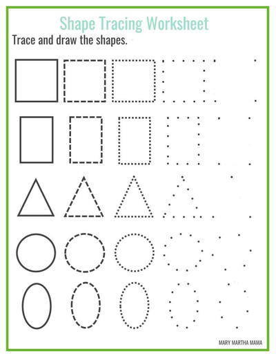 Shapes Worksheets for Kids | AllFreePaperCrafts.com