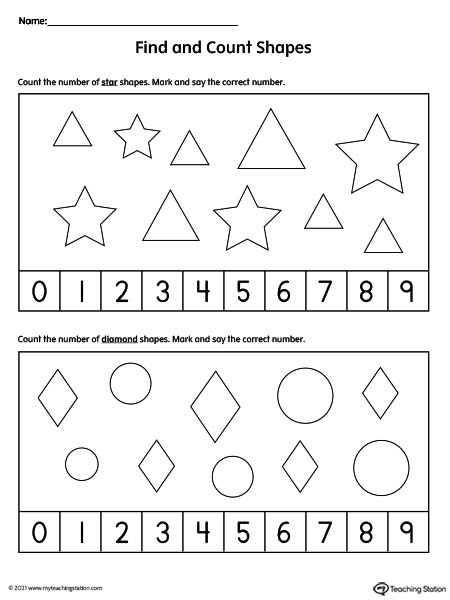 Preschool Shapes Printable Worksheets | MyTeachingStation.com
