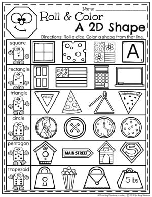 Shapes Worksheets - Planning Playtime