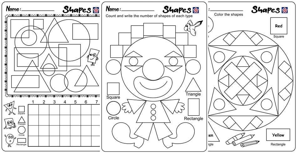 shapes worksheet for