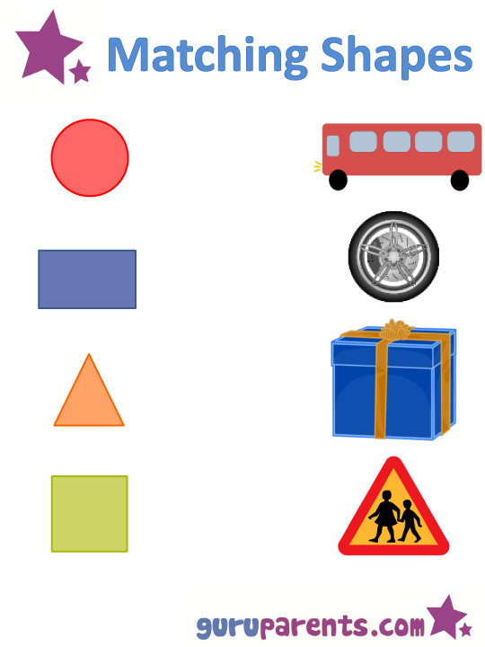 Shapes Worksheets and Flashcards | guruparents