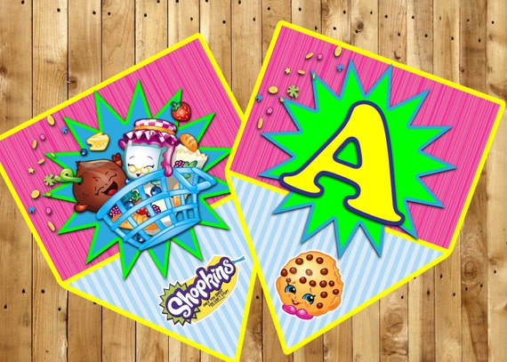 Shopkins Themed Customizable Birthday Banner Instant Download ...