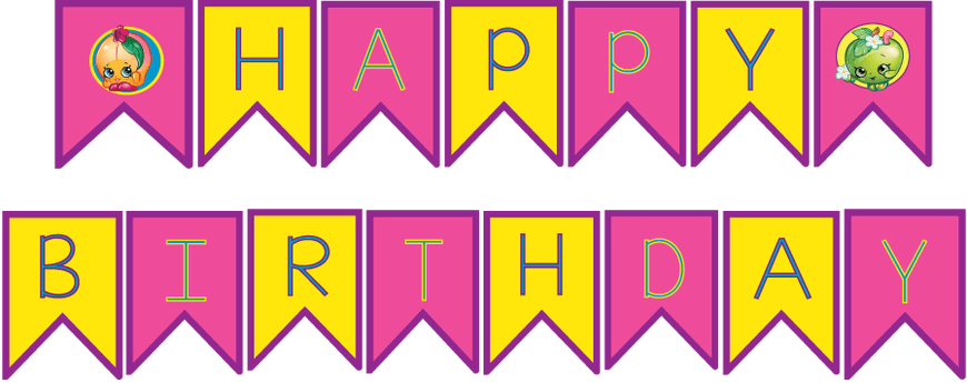 shopkins happy birthday banner printable