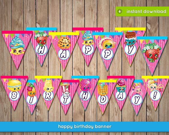 shopkins happy birthday banner printable