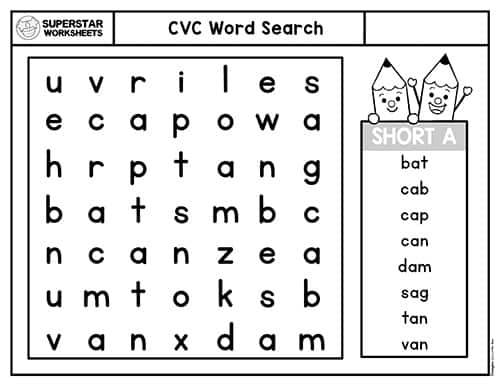 CVC Worksheets -Worksheets Library