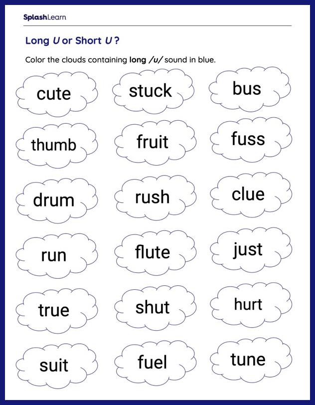 short and long vowel sound worksheet