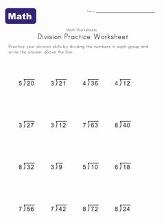 8 Best Short division worksheets ideas | division worksheets, math ...