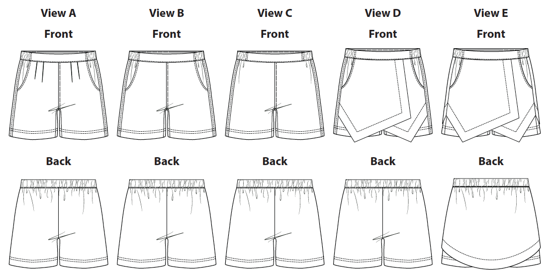 Belize Shorts &  Skort Digital Sewing Pattern (PDF)